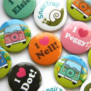 Round Pin Badges( CUSTOM-PRINTED BUTTON BADGES.)